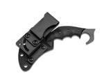 Boker Magnum Carnifex Fixed Blade Knife w/Sheath Black 440A Stainless-Steel Blade/Black G10 Handle SKU 02SC345