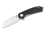 Boker Magnum Cliff Wharn Liner Lock Knife Satin Finish 440B Stainless-Steel Blade/Black G10 Handle SKU 01BM0002