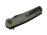 Boker Magnum Field Flipper Liner Lock Knife Micarta Green SKU 01SC006