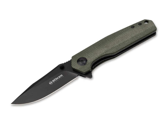 Boker Magnum Field Flipper Liner Lock Knife Micarta Green SKU 01SC006