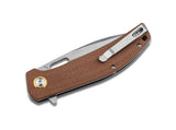 Boker Magnum Toxicofera Liner Lock Knife Micarta Brown SKU 01SC005