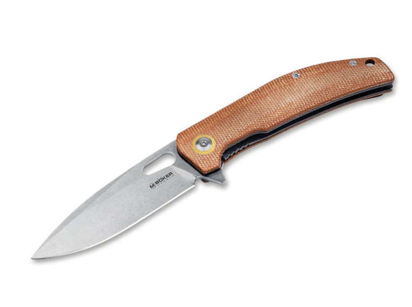 Boker Magnum Toxicofera Liner Lock Knife Micarta Brown SKU 01SC005