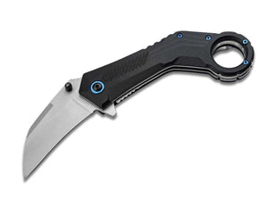 Boker Magnum Veloc Hawkbill Folding Karambit Knife Black G-10 SKU 01RY005