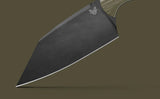 Benchmade Station Knife Fixed Blade w/Sheath Black CPM 154 Stainless-Steel Blade/OD Green & Black G10 Handle SKU 4010BK-01