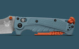 Benchmade Mini Adira MagnaCut Axis Lock Knife CPM-MagnaCut Stainless-Steel Blade/Blue Grivory Handle SKU 18065