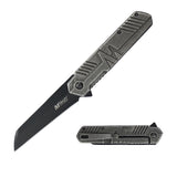 MTech Spring Assist Frame Lock Knife Black 3Cr13MoV Stainless-Steel Blade/Black Stonewash Stainless-Steel Handle SKU MT-A2005BB