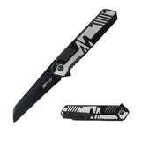 MTech Spring Assist Frame Lock Knife Black 3Cr13MoV Stainless-Steel Blade/Two-Tone Stainless-Steel Handle SKU MT-A2005BT