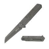 MTech Spring Assist Frame Lock Knife Gray TiNite Coated 3Cr13MoV Stainless-Steel Blade/Gray TiNite Coated Stainless-Steel Handle SKU MT-A2005TT