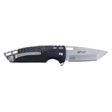 MTech USA Spring Assist Liner Lock Knife Satin Finish 3Cr13MoV Stainless-Steel Blade/Black Aluminum Handle SKU MT-A2009BK