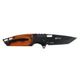 MTech USA Spring Assist Liner Lock Knife Black 3Cr13MoV Stainless-Steel Blade/Wood and Stainless-Steel Handle SKU MT-A2009BN