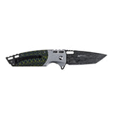 MTech USA Spring Assist Liner Lock Knife Etched 3Cr13MoV Stainless-Steel Blade/Aluminum Handle with Green Design SKU MT-A2009GN
