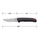MTech USA Spring Assist Liner Lock Knife Acid Etched 3Cr13MoV Stainless-Steel Blade/Black Aluminum Handle SKU MT-A2018BK