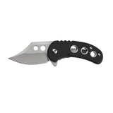 MTech USA Manual Folding Liner Lock Knife Satin Finish 3Cr13MoV Stainless-Steel Blade/Black Aluminum Handle SKU MT-A2039BK