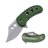MTech USA Manual Folding Liner Lock Knife Satin Finish 3Cr13MoV Stainless-Steel Blade/Green Aluminum Handle SKU MT-A2039GN