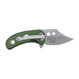 MTech USA Manual Folding Liner Lock Knife Satin Finish 3Cr13MoV Stainless-Steel Blade/Green Aluminum Handle SKU MT-A2039GN