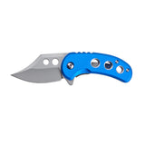 MTech USA Manual Folding Liner Lock Knife Satin Finish 3Cr13MoV Stainless-Steel Blade/Blue Aluminum Handle SKU MT-A2039B
