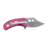MTech USA Manual Folding Liner Lock Knife Satin Finish 3Cr13MoV Stainless-Steel Blade/Pink Aluminum Handle SKU MT-A2039PK
