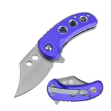 MTech USA Manual Folding Liner Lock Knife Satin Finish 3Cr13MoV Stainless-Steel Blade/Purple Aluminum Handle SKU MT-A2039PL