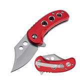 MTech USA Manual Folding Liner Lock Knife Satin Finish 3Cr13MoV Stainless-Steel Blade/Red Aluminum Handle SKU MT-A2039RD