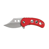MTech USA Manual Folding Liner Lock Knife Satin Finish 3Cr13MoV Stainless-Steel Blade/Red Aluminum Handle SKU MT-A2039RD