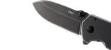Columbia River Lucas Burnley Squid Assist Open Knife Black Stonewash 8Cr14MoV Stainless Blade/Black Stainless Steel Handle SKU CRKT 2493/CR2493