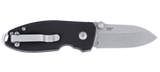 Columbia River Squid Button Lock Knife Stonewash D2 Tool Steel Blade/Black G10 Handle SKU CRKT 2474