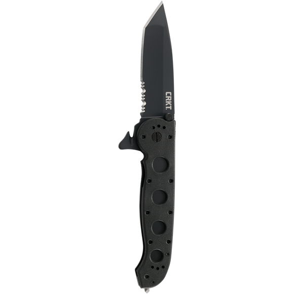 Columbia River Folding Tactical M16 Rescue Knife Black AUS 8 Stainless-Steel Blade/Black Nylon Handle SKU CRKT M16-14LEK/CR14ZLEK