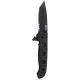 Columbia River Folding Tactical M16 Rescue Knife Black AUS 8 Stainless-Steel Blade/Black Nylon Handle SKU CRKT M16-14LEK/CR14ZLEK