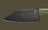 Benchmade Station Knife Fixed Blade w/Sheath Black CPM 154 Stainless-Steel Blade/OD Green & Black G10 Handle SKU 4010BK-01