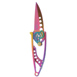 Columbia River Ed Van Hoy Snap Lock Folding Knife 420J2 Iridescent Blade/Iridescent Stainless-Steel Handle CRKT SKU 5102P