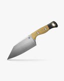 Benchmade Station Knife Fixed Blade w/Sheath Stonewash CPM 154 Stainless-Steel Blade/Maple Richlite & Black G10 Handle SKU 4010-02