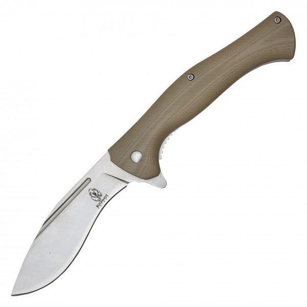 Premium CNC Machined D2 Blade Ball Bearing Pocket Knife Tan Premium CNC Machined D2 Blade Ball Bearing Pocket Knife Tan