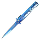 Spring Assist Stiletto Pocketknife Blue/Blue SKU PF29BL