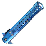 Spring Assist Stiletto Pocketknife Blue/Blue SKU PF29BL