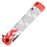 Spring Assist Anime Replica Knife Flame White/Red SKU PF52D