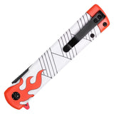 Spring Assist Anime Replica Knife Flame White/Red SKU PF52D