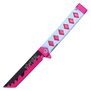 Spring Assist Anime Replica Knife Pink/Blue SKU PF52F