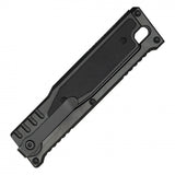Gravity Knife w/Sheath and Safety Lock Black 5CR15 Steel Blade/Black Aluminum Handle SKU PF89BK2