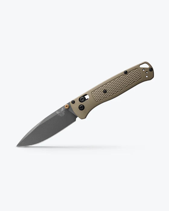 Benchmade Bugout Axis Lock Knife Gray CPM S30V Blade/Ranger Green Handle SKU 535GRY-1