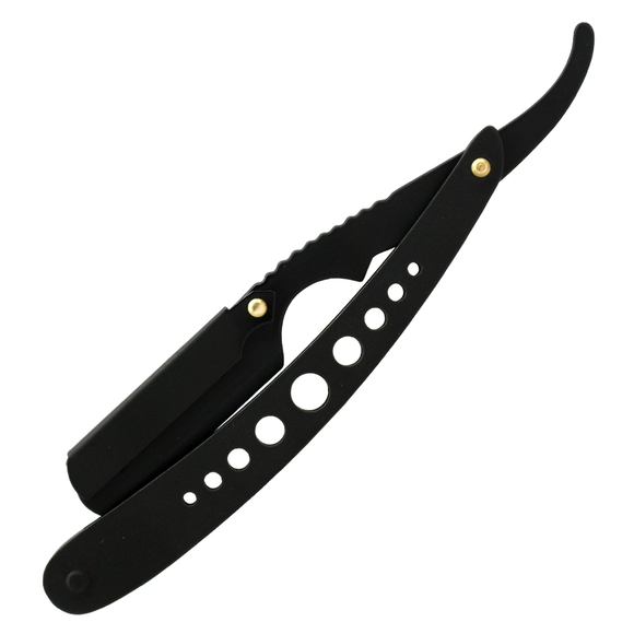 Professional Salon Straight Razor Ring Style comes with 10 Double Edge Razor Blades SKU 12309