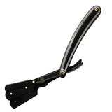 Professional Salon Straight Razor Black w/Etching comes with 10 Double Edge Razor Blades SKU 12308