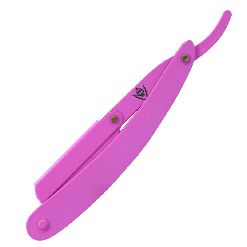Professional Salon Straight Razor Pink comes with 10 Double Edge Razor ...