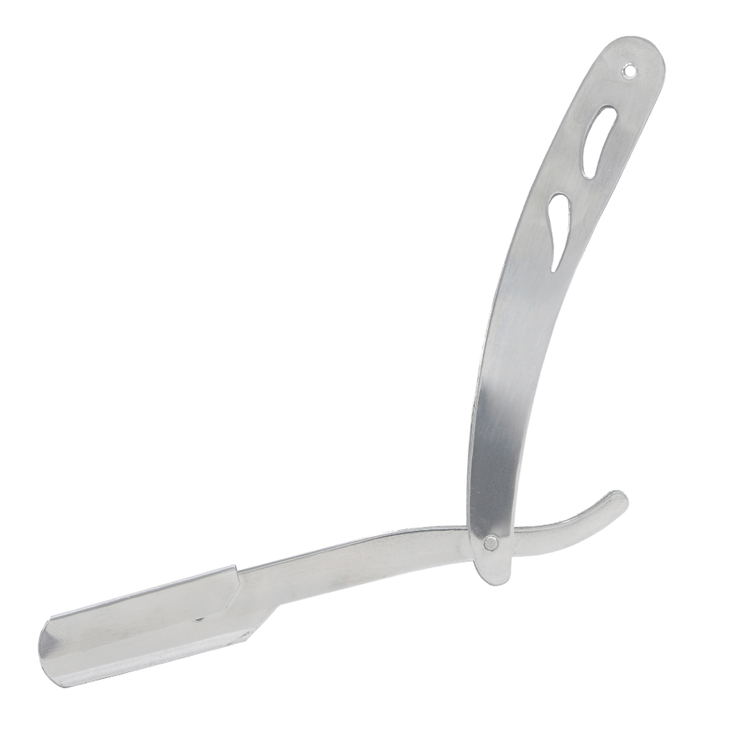 Professional Salon Straight Razor Silver comes with 10 Double Edge Raz ...