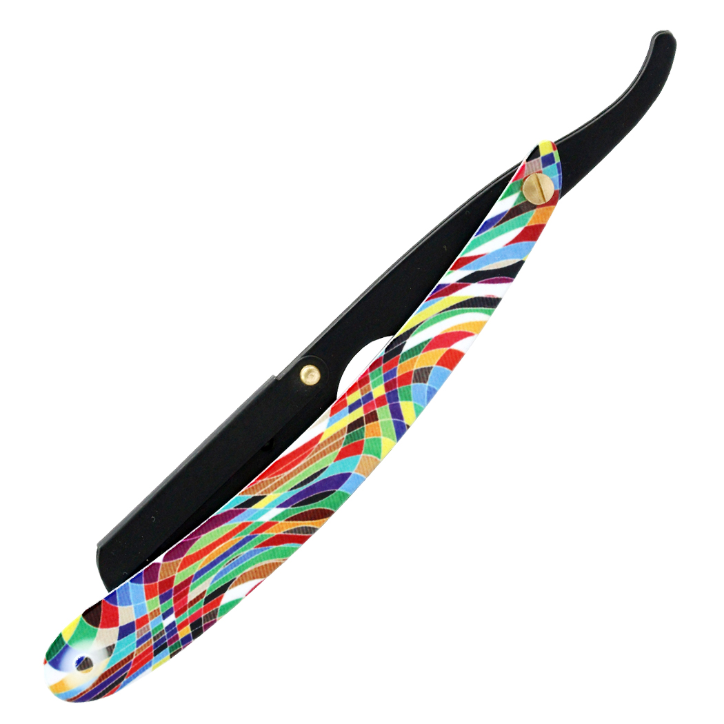 Professional Salon Straight Razor Multi Color comes with 10 Double Edg ...
