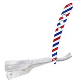 Professional Salon Straight Razor Red,White,Blue comes with 10 Double Edge Razor Blades SKU 12313