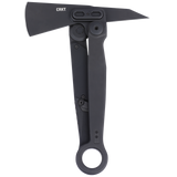 Columbia River Kinematic Provoke X Morphing Axe SUJ2 Ti Nitride Blade/Black Stainless-Steel Handles with GRN Overlays CRKT SKU 4141KX