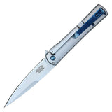 Wartech Assisted Open Pocketknife 3CR13 Stainless/Stainless Chrome Handle SKU PWT378CH