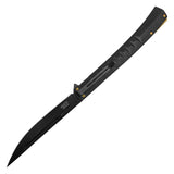 Wartech Spring Assist Knife 13" Overall Black Slim Design SKU PWT400BK