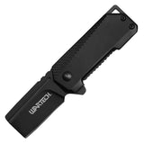 Wartech Micro Folding Knife 4.5" Overall Black 3CR13 Stainless-Steel Blade/Black Handle SKU PWT422BK