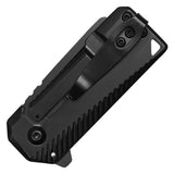 Wartech Micro Folding Knife 4.5" Overall Black 3CR13 Stainless-Steel Blade/Black Handle SKU PWT422BK